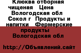 Клюква отборная, чищеная › Цена ­ 100 - Вологодская обл., Сокол г. Продукты и напитки » Фермерские продукты   . Вологодская обл.